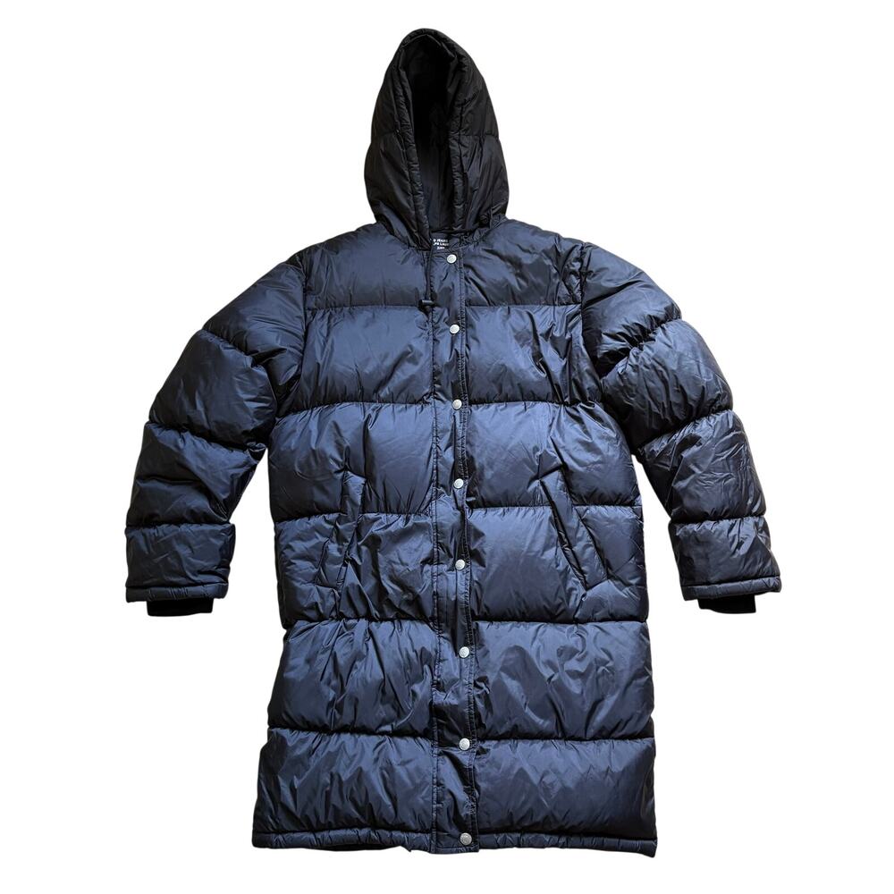 Polo Jeans Ralph Lauren Women's Down Feather Puffer Jacket Parka Black Small Y2K
